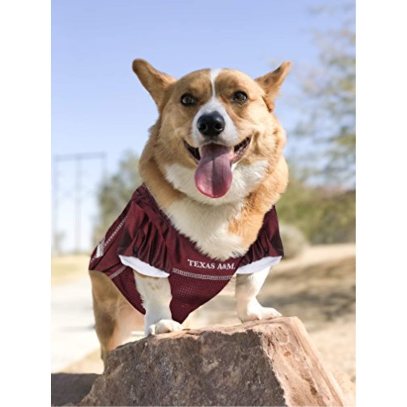 Pets First NCAA College Texas A&M Aggies Mesh Jersey for DOGS & CATS, Medium. Licensed Dog Jersey with your Favorite Football/Basketball College Team - Image 3